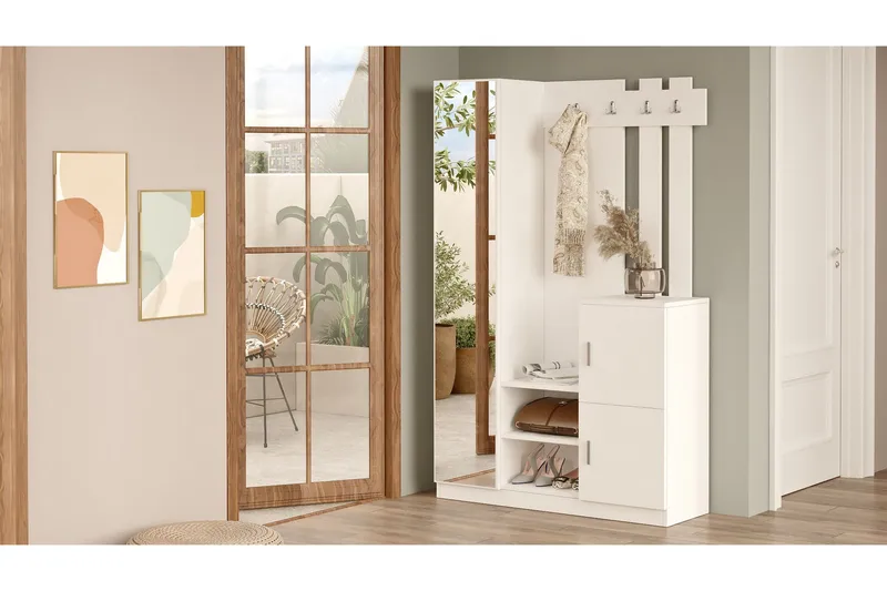 Hialeh Hallmöbelset - Vit - Möbler - Hall & entré - Möbelset för hall & entré