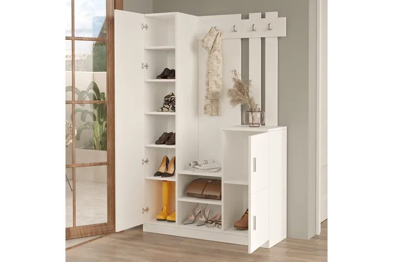 Hialeh Hallmöbelset - Vit - Möbler - Hall & entré - Möbelset för hall & entré