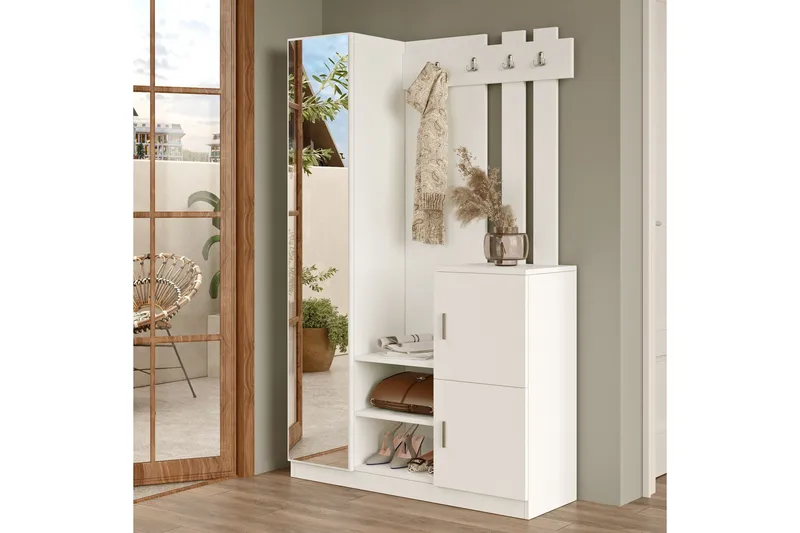 Hialeh Hallmöbelset - Vit - Möbler - Hall & entré - Möbelset för hall & entré