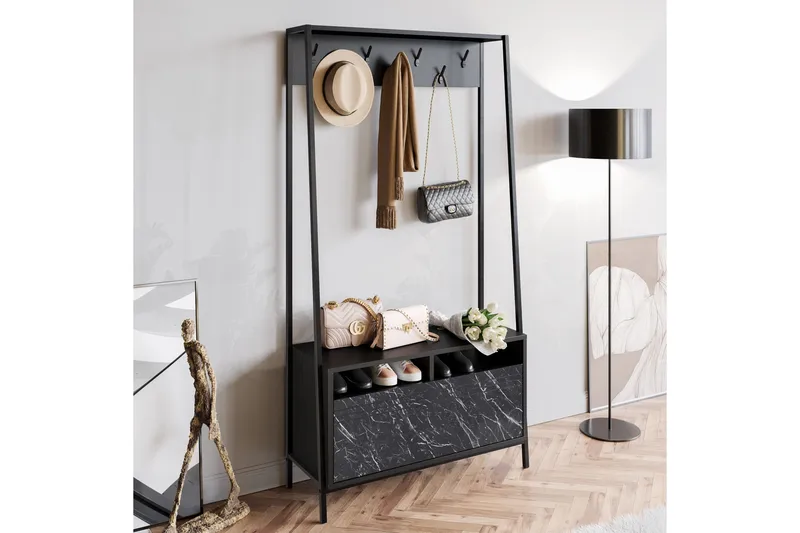 Imoveis Hallmöbelset 30 cm - Svart - Möbler - Hall & entré - Möbelset för hall & entré