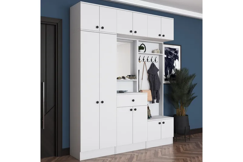 Itsuo Hallmöbelset Vit - Hanah Home - Möbler - Hall & entré - Möbelset för hall & entré