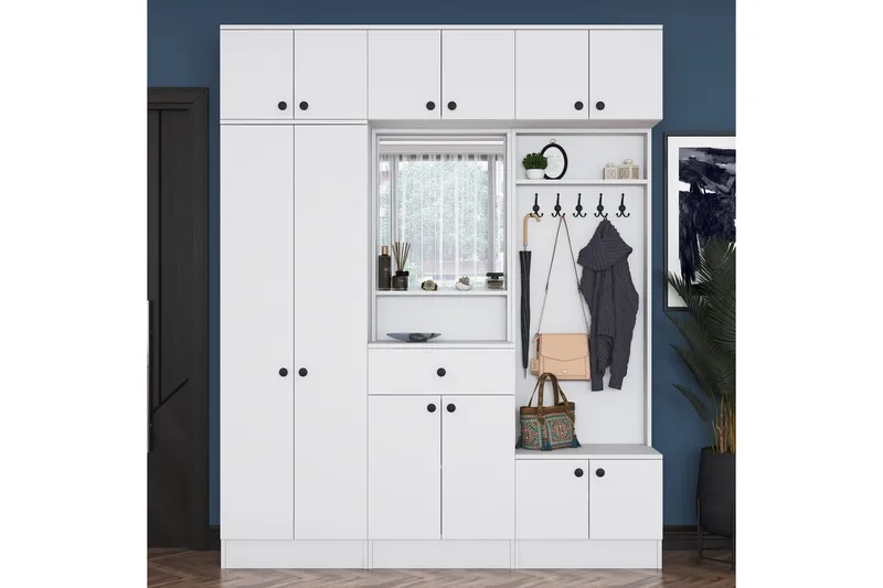 Itsuo Hallmöbelset Vit - Hanah Home - Möbler - Hall & entré - Möbelset för hall & entré