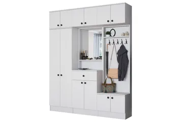 Itsuo Hallmöbelset Vit - Hanah Home - Möbler - Hall & entré - Möbelset för hall & entré