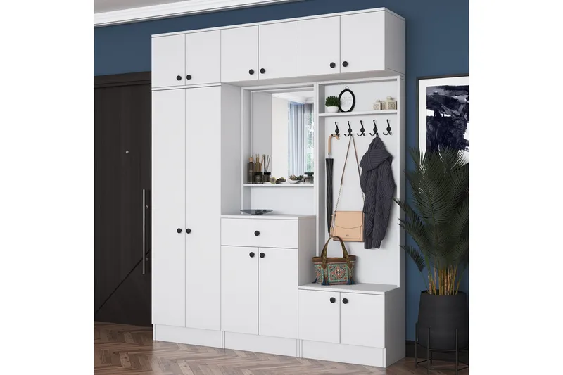 Itsuo Hallmöbelset Vit - Hanah Home - Möbler - Hall & entré - Möbelset för hall & entré