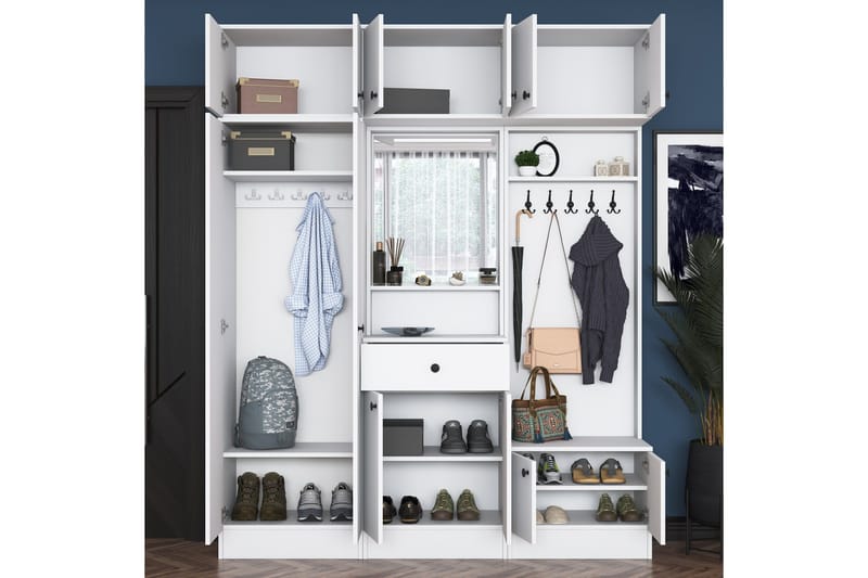 Itsuo Hallmöbelset Vit - Hanah Home - Möbler - Hall & entré - Möbelset för hall & entré