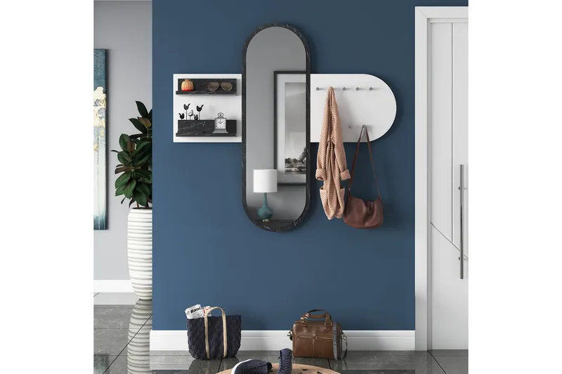 Juignac Hallmöbelset 120 cm - Vit - Möbler - Hall & entré - Möbelset för hall & entré