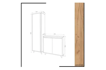 Mod Design Skänk och Bokhylla - Trä/Vit - Möbler - Hall & entré - Möbelset för hall & entré