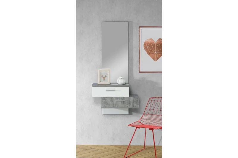 Moncerat Hallmöbel 75x157 cm, Vit