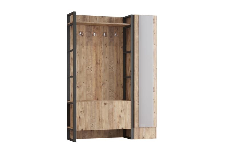 NALOR Hallmöbelset 34x90 cm Höger Natur - Möbler - Hall & entré - Möbelset för hall & entré