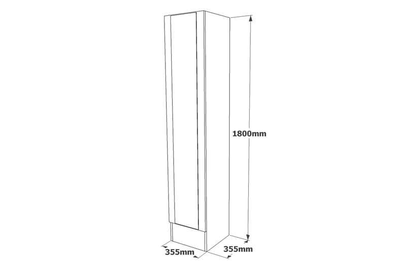 NALOR Hallmöbelset 34x90 cm Natur - Möbler - Hall & entré - Möbelset för hall & entré
