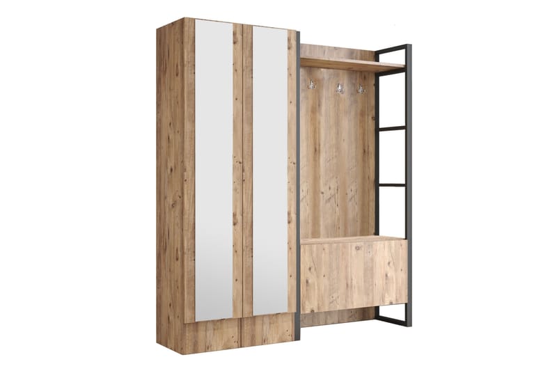NALOR Hallmöbelset 34x90 cm Natur - Möbler - Hall & entré - Möbelset för hall & entré