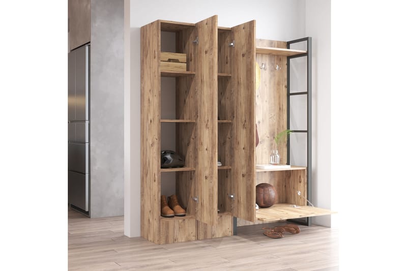 NALOR Hallmöbelset 34x90 cm Natur - Möbler - Hall & entré - Möbelset för hall & entré