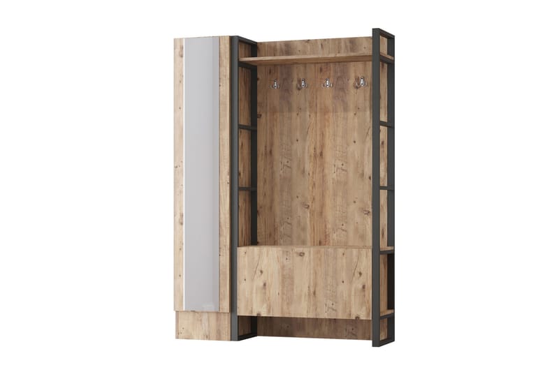 NALOR Hallmöbelset 34x90 cm Vänster Natur - Möbler - Hall & entré - Möbelset för hall & entré
