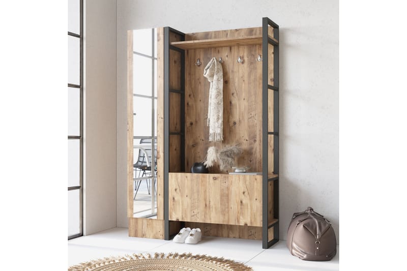 NALOR Hallmöbelset 34x90 cm Vänster Natur - Möbler - Hall & entré - Möbelset för hall & entré