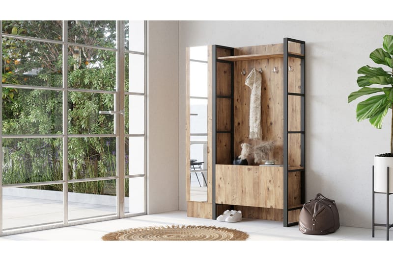 NALOR Hallmöbelset 34x90 cm Vänster Natur - Möbler - Hall & entré - Möbelset för hall & entré