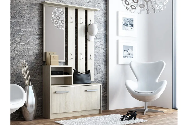 Nesebar Hallmöbel 85 cm - Trä - Möbler - Hall & entré - Möbelset för hall & entré