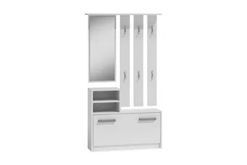 Nesebar Hallmöbel 85 cm - Vit - Möbler - Hall & entré - Möbelset för hall & entré