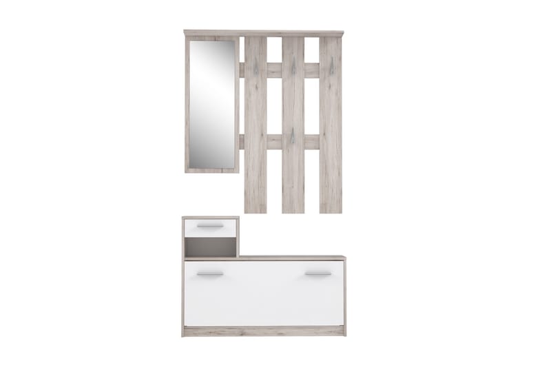 ORRSLAKE Hallmöbelset 98x180 cm Beige/Brun/Vit - Möbler - Hall & entré - Möbelset för hall & entré