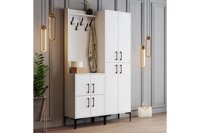 Retzow Hallmöbelset 35x120 cm - Vit - Möbler - Hall & entré - Möbelset för hall & entré