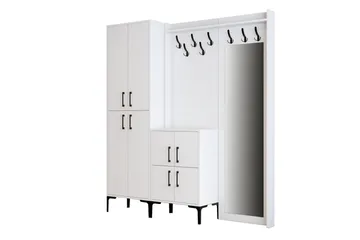 Retzow Hallmöbelset 35x180 cm - Vit - Möbler - Hall & entré - Möbelset för hall & entré
