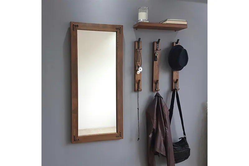 Rogahn Hallmöbel 3 cm - Valnöt - Möbler - Hall & entré - Möbelset för hall & entré