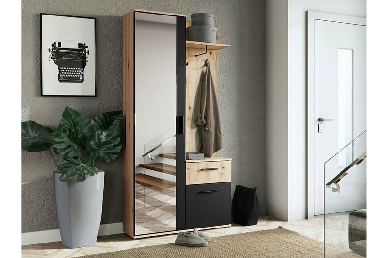 Rosehall Hallmöbelset 97x30 cm 195x Black - Möbler - Hall & entré - Möbelset för hall & entré