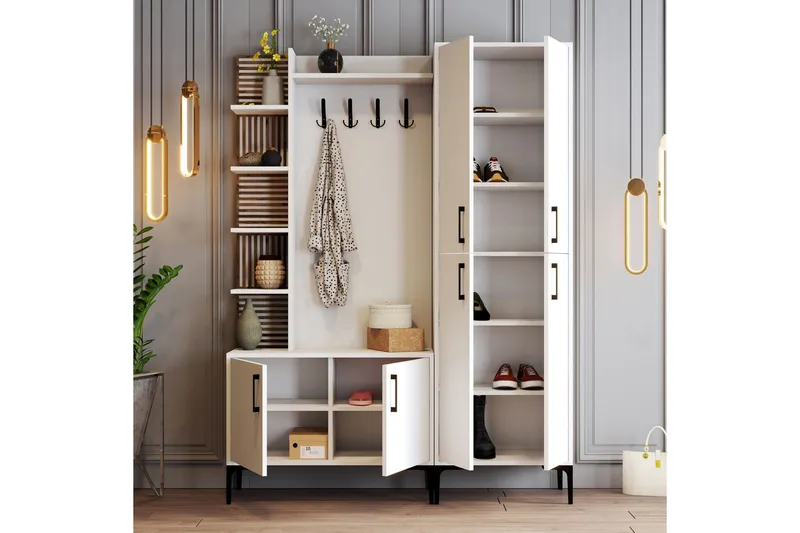 Schmida Hallmöbelset 35x60 cm - Vit - Möbler - Hall & entré - Möbelset för hall & entré