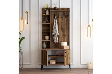 Schmida Hallmöbelset 90 cm - Mörkbrun - Möbler - Hall & entré - Möbelset för hall & entré