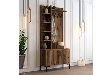 Schmida Hallmöbelset 90 cm - Mörkbrun - Möbler - Hall & entré - Möbelset för hall & entré
