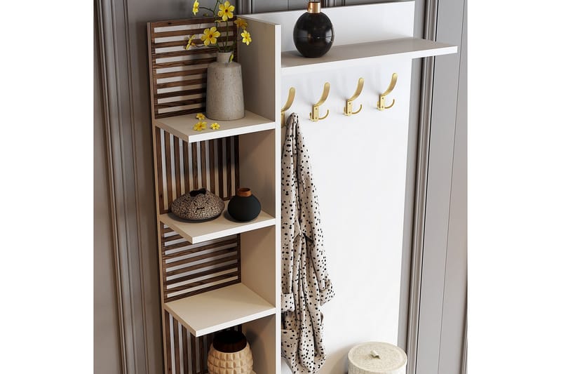 Schmida Hallmöbelset - Guld/Vit - Möbler - Hall & entré - Möbelset för hall & entré