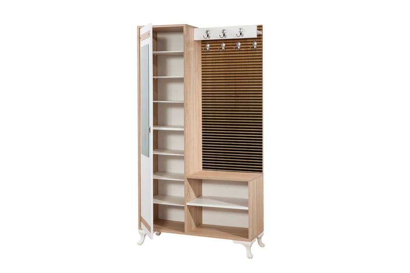 STENBYN Klädförvaring 100 cm Brun - Möbler - Hall & entré - Möbelset för hall & entré