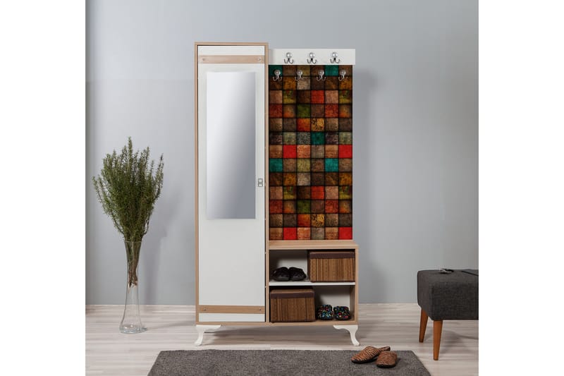 STENBYN Klädförvaring 100 cm Brun - Möbler - Hall & entré - Möbelset för hall & entré