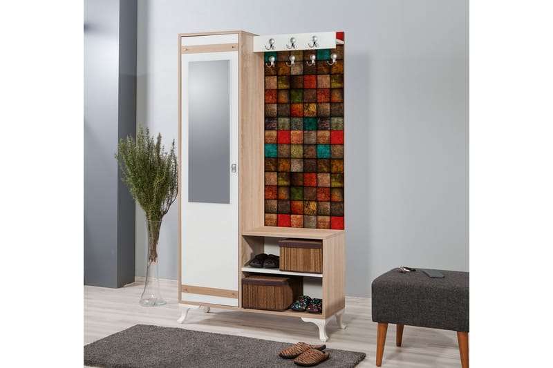 STENBYN Klädförvaring 100 cm Brun - Möbler - Hall & entré - Möbelset för hall & entré