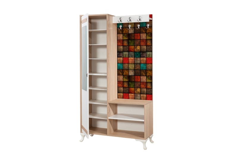 STENBYN Klädförvaring 100 cm Brun - Möbler - Hall & entré - Möbelset för hall & entré