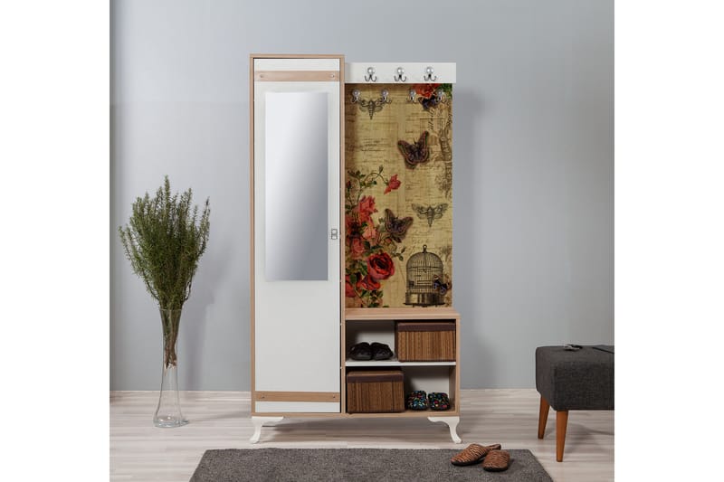STENBYN Klädförvaring 100 cm Brun - Möbler - Hall & entré - Möbelset för hall & entré