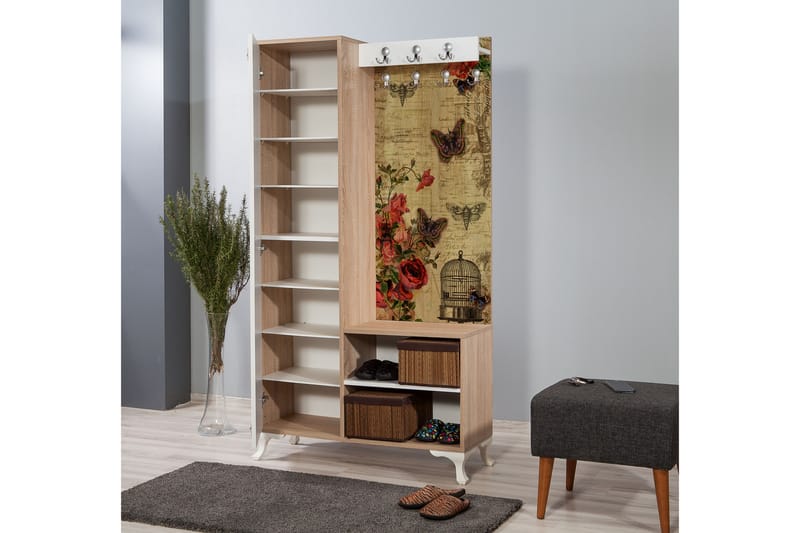 STENBYN Klädförvaring 100 cm Brun - Möbler - Hall & entré - Möbelset för hall & entré