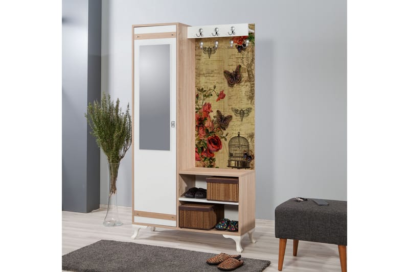STENBYN Klädförvaring 100 cm Brun - Möbler - Hall & entré - Möbelset för hall & entré