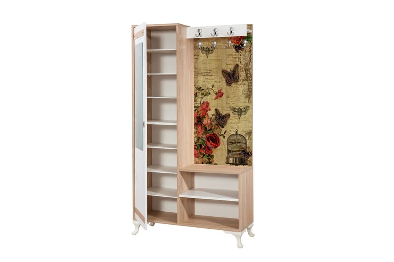 STENBYN Klädförvaring 100 cm Brun - Möbler - Hall & entré - Möbelset för hall & entré