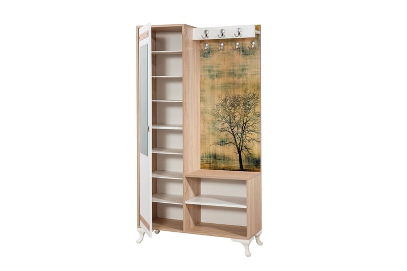STENBYN Klädförvaring 100 cm Brun - Möbler - Hall & entré - Möbelset för hall & entré