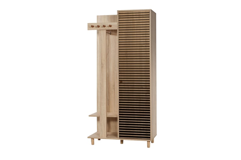 STENBYN Klädförvaring 90 cm Brun - Möbler - Hall & entré - Möbelset för hall & entré