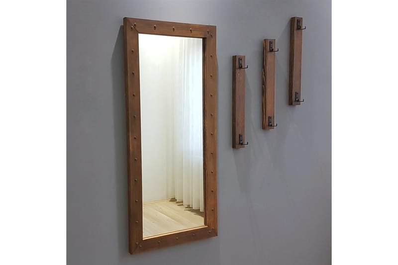 TERIS Hallmöbel 110 cm Valnöt - Möbler - Hall & entré - Möbelset för hall & entré