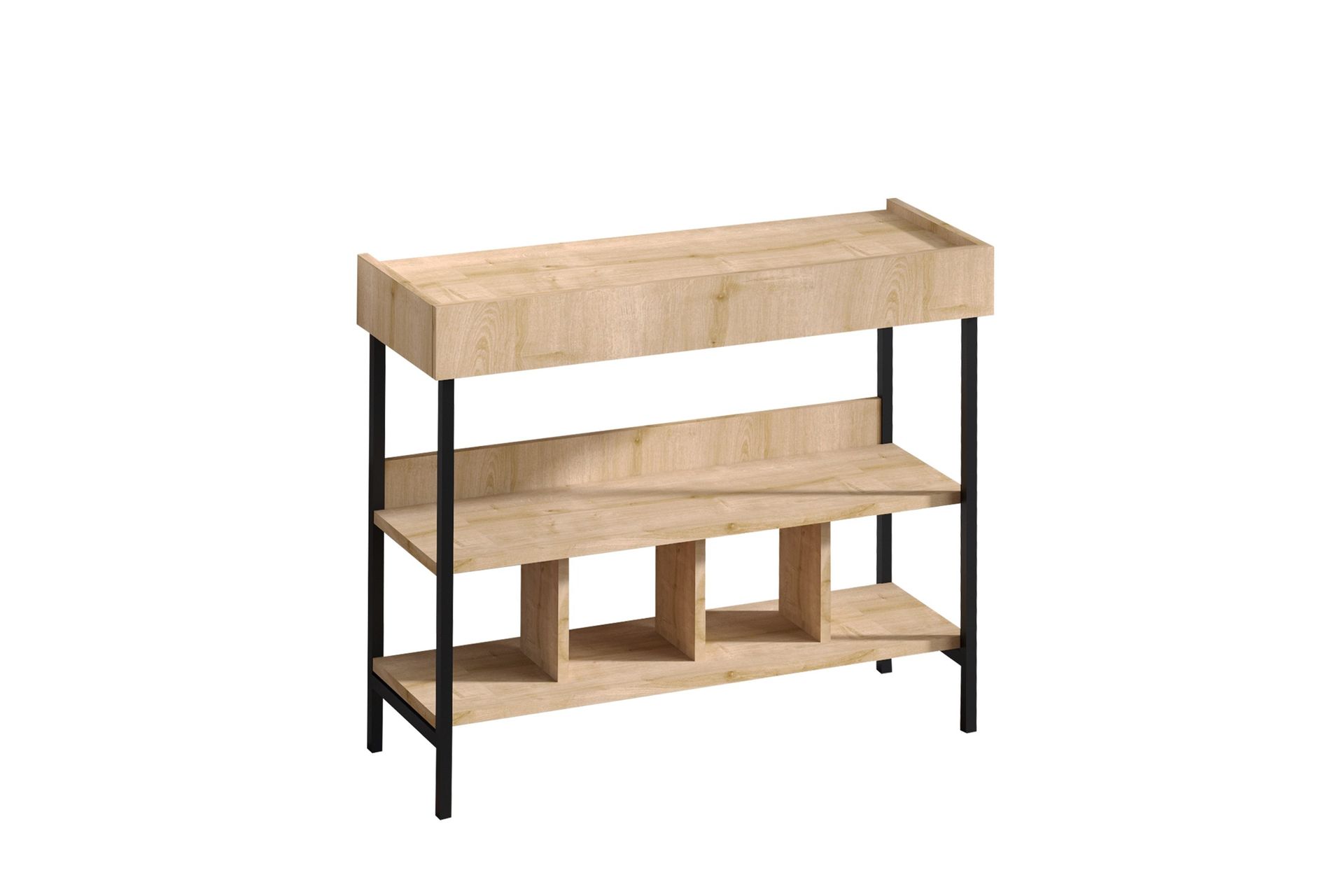 UKEIGH Hallmöbelset 35x103 cm Natur/Vit - Möbler - Hall & entré - Möbelset för hall & entré