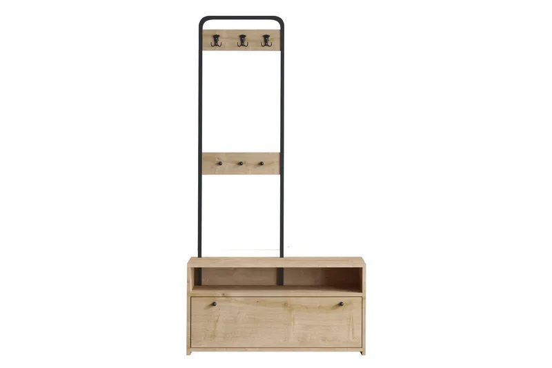 Orlis Hallmöbelset, Valnöt/Svart