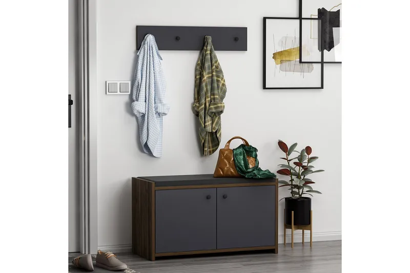 Ostwerwal Hallmöbelset Antracit - Hanah Home - Möbler - Hall & entré - Möbelset för hall & entré