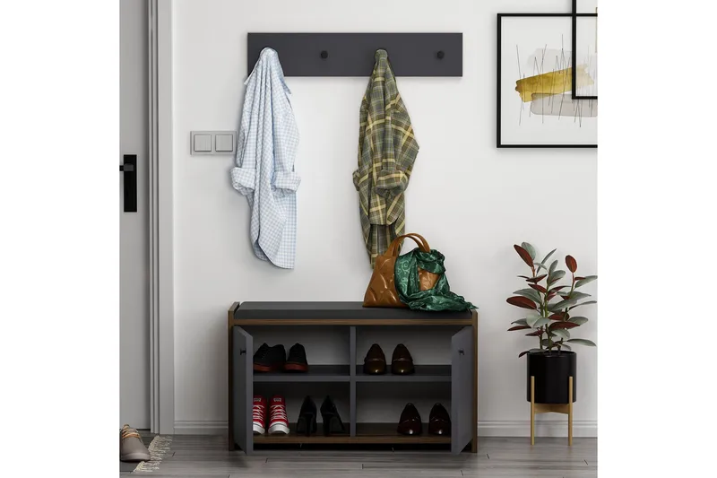 Ostwerwal Hallmöbelset Antracit - Hanah Home - Möbler - Hall & entré - Möbelset för hall & entré