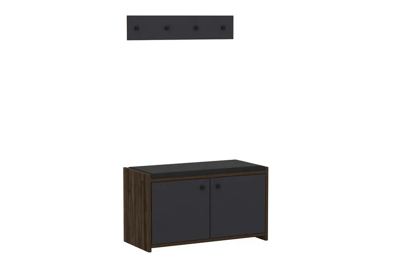 Ostwerwal Hallmöbelset Antracit - Hanah Home - Möbler - Hall & entré - Möbelset för hall & entré