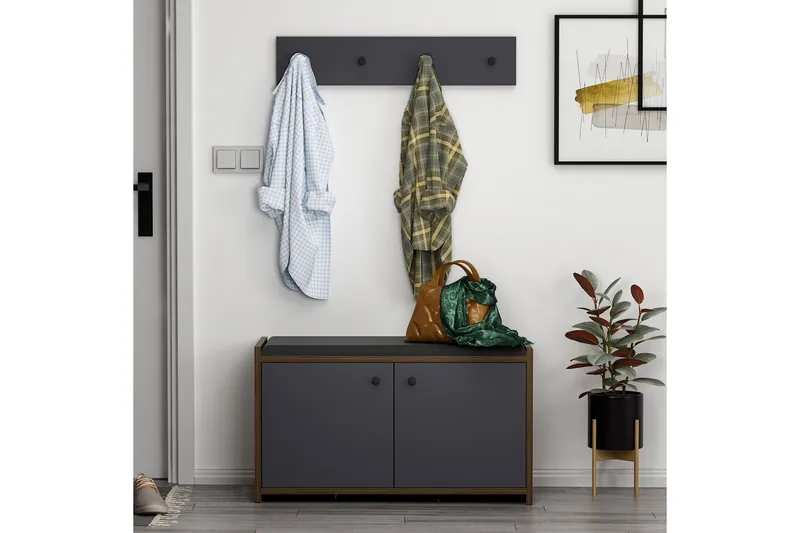 Ostwerwal Hallmöbelset Antracit - Hanah Home - Möbler - Hall & entré - Möbelset för hall & entré