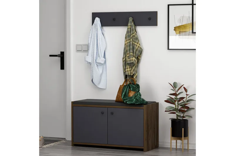 Ostwerwal Hallmöbelset Antracit - Hanah Home - Möbler - Hall & entré - Möbelset för hall & entré