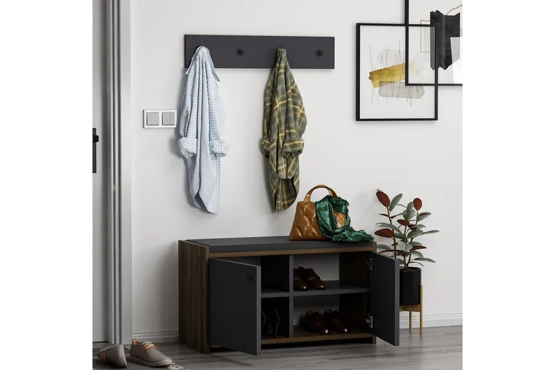 Ostwerwal Hallmöbelset Antracit - Hanah Home - Möbler - Hall & entré - Möbelset för hall & entré