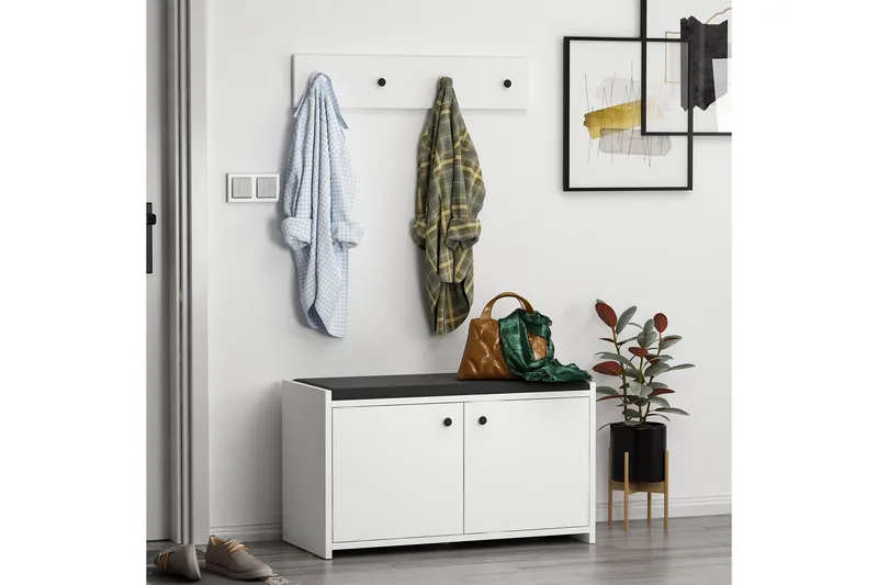 Ostwerwal Hallmöbelset Vit - Hanah Home - Möbler - Hall & entré - Möbelset för hall & entré
